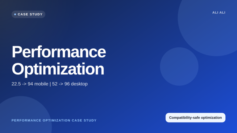 Performance Optimization