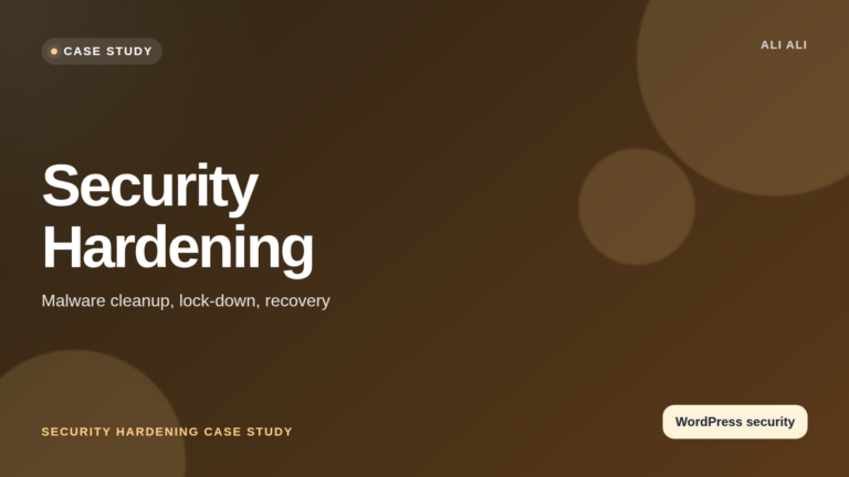 Security Hardening