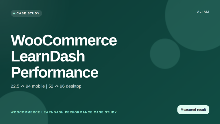 WooCommerce LearnDash Performance